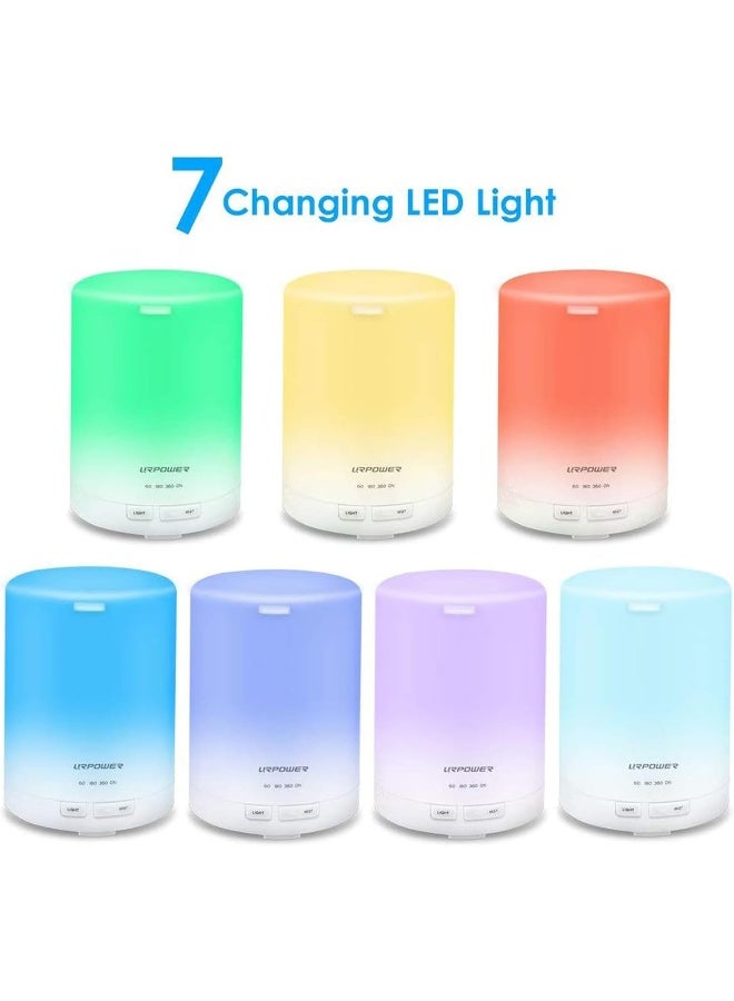 URPOWER Aroma Essential Oil Diffuser with Night Light - 300ml - Image 2